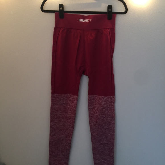 Gymshark TwoTone Seamless Leggings Beet/Beet Marl - Picture 2 of 3